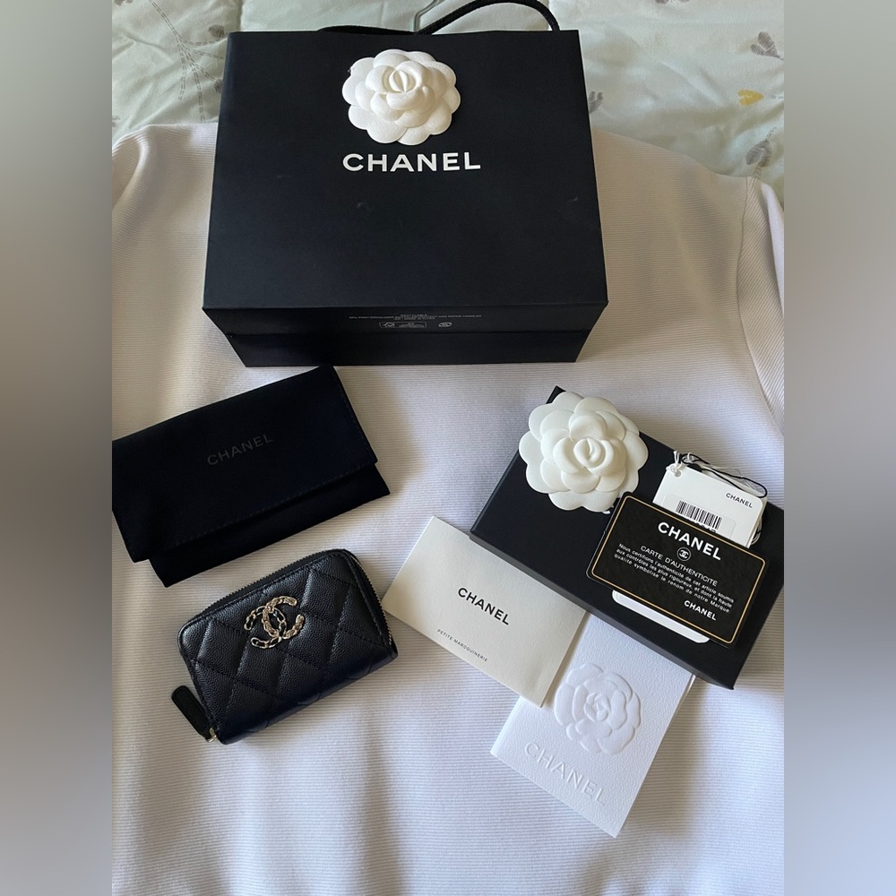 Chanel Zip Card Case